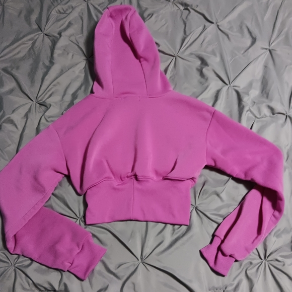 NWOT - New Look cropped bustier hoodie - Picture 3 of 3